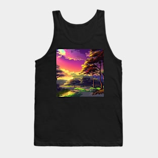 Anime Style Landscape Tank Top